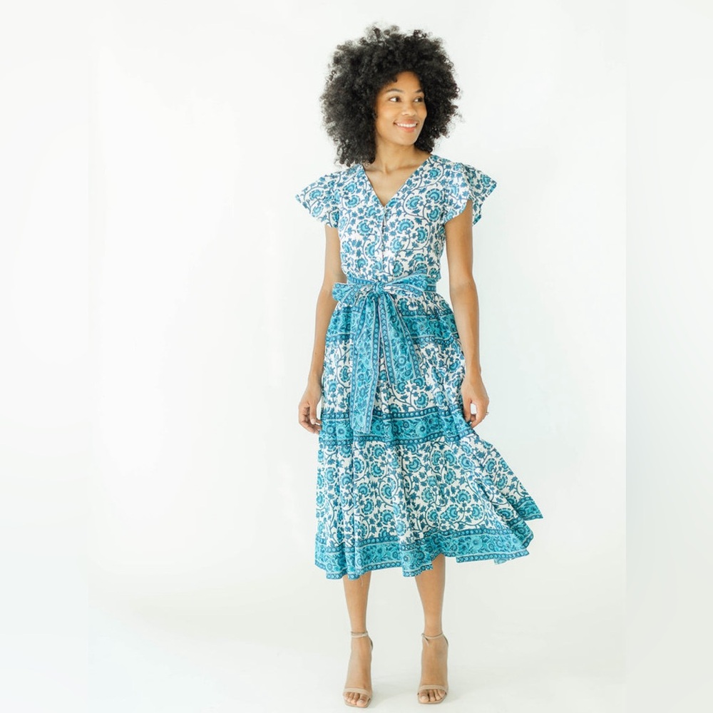 Victoria Dunn Lucia Dress in Honeysuckle